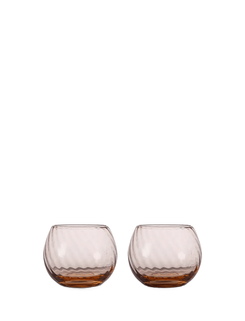 Byon - Water glass Opacity 2pcs/set - kokteili- ja martiiniklaasid - peach - 1
