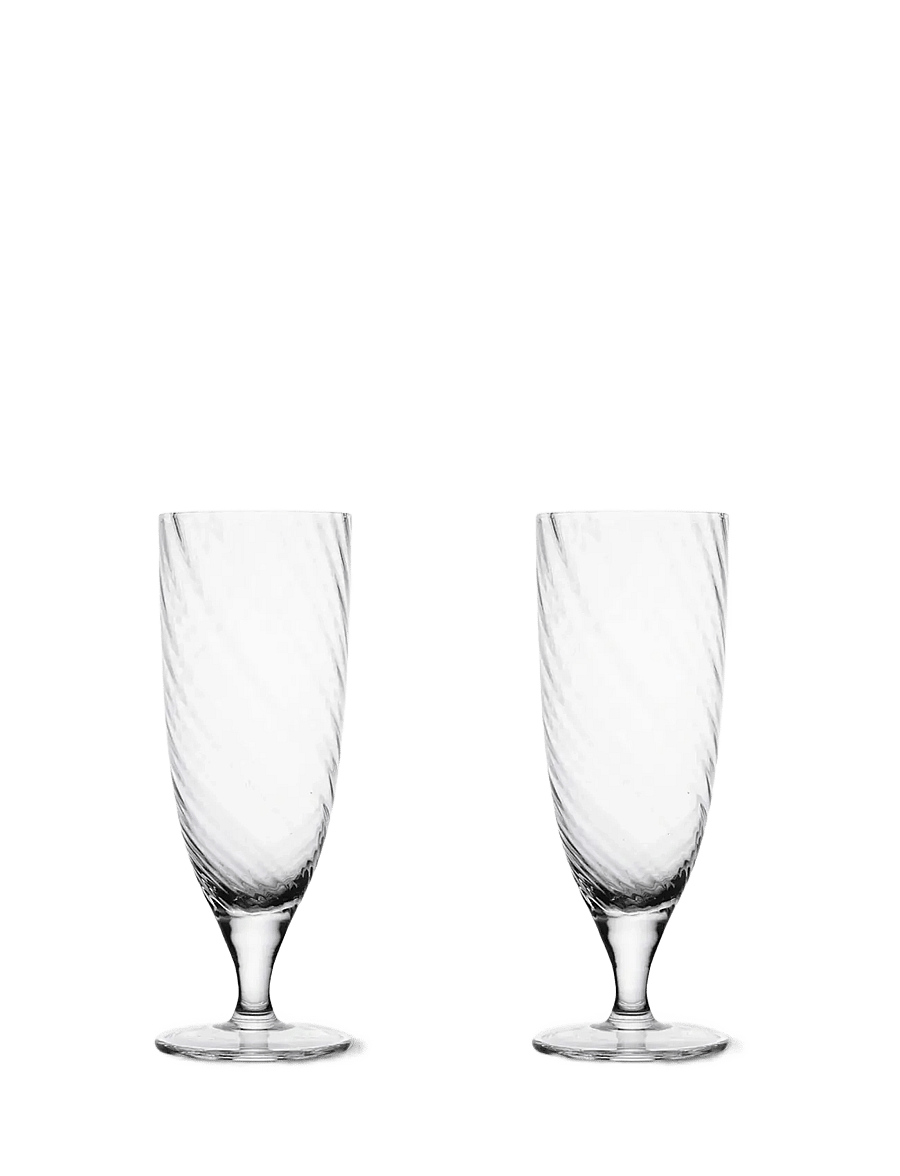 Byon - Drinking glass Opacity 2pcs/set - trinkgläser - clear - 1