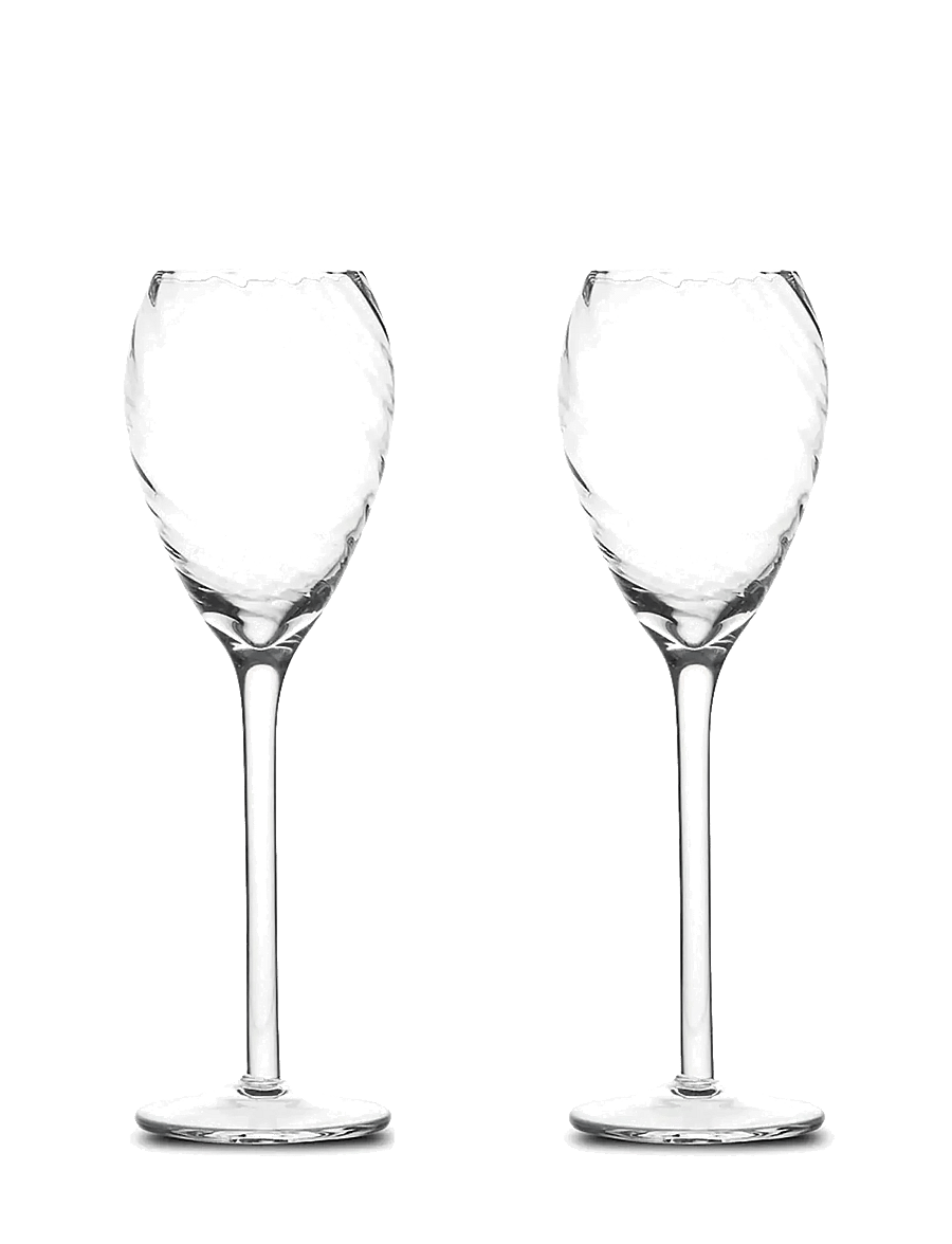 Byon - Champagne glass Opacity 2pcs/set - sektgläser - clear - 1