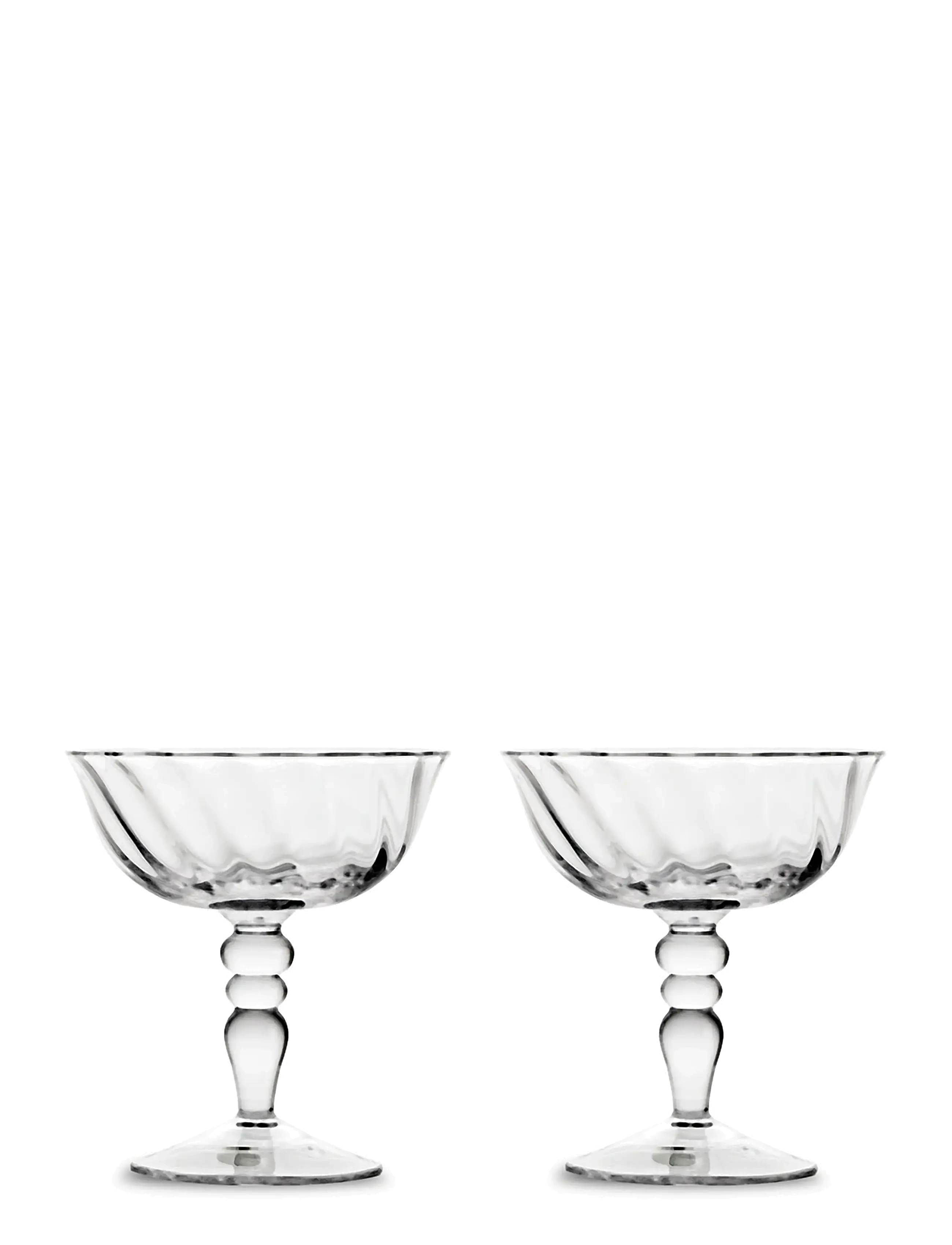 Byon Italiensk champagnekupa Opacity, 2-pack - Glas - CLEAR / undefined