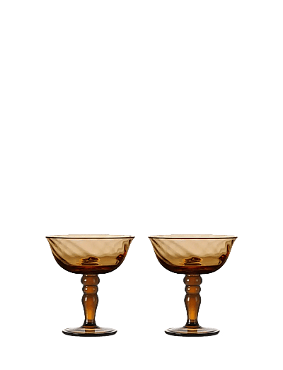 Byon Italian coupe Opacity 2pcs/set - Sektgläser - BROWN / brown