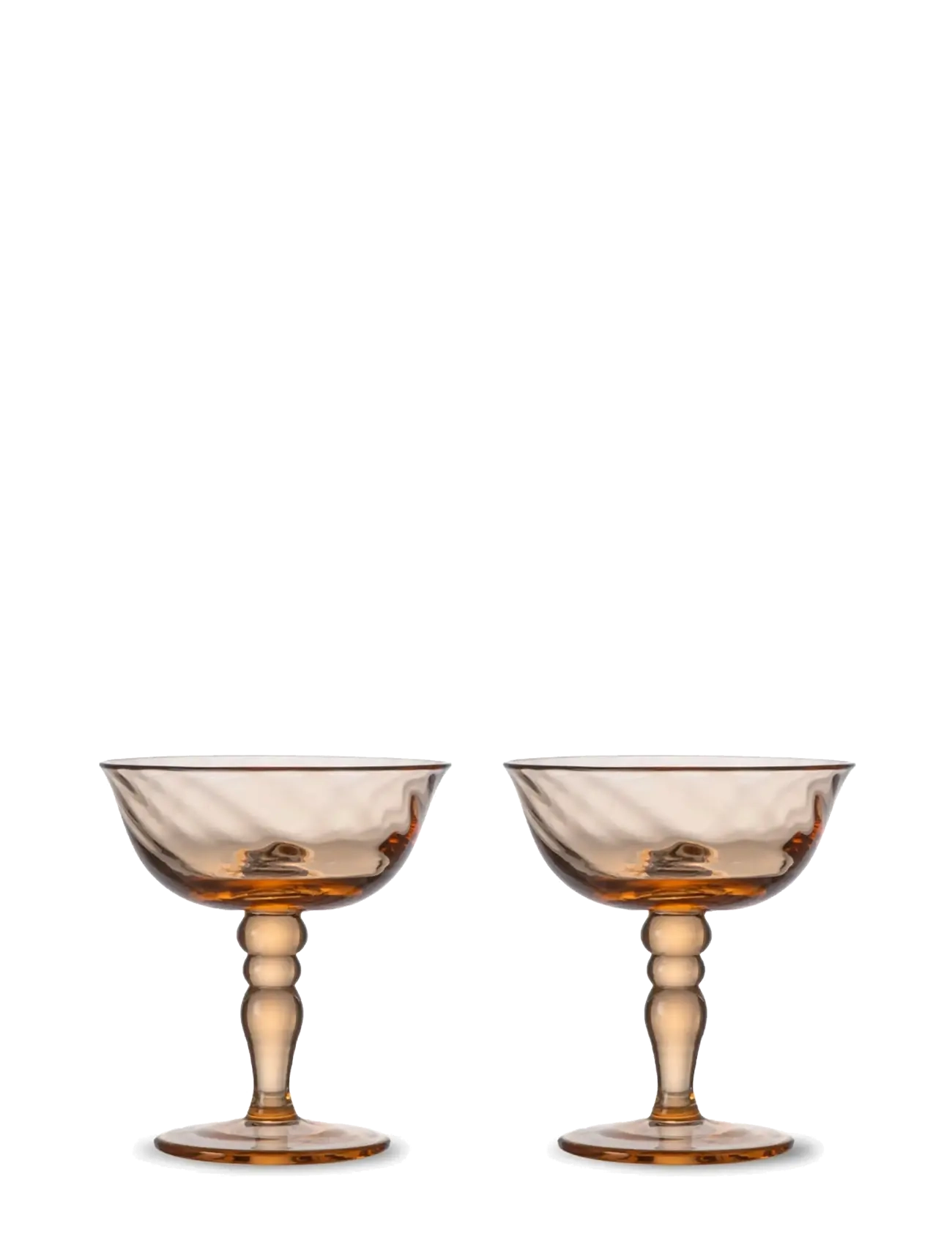 BYON Italiensk Champagneglas Opacity, 2-Pak Orange - 15 CL - Unisex