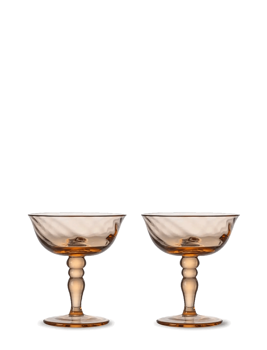 Byon - Italian coupe Opacity 2pcs/set - valge veini pokaalid - peach - 1