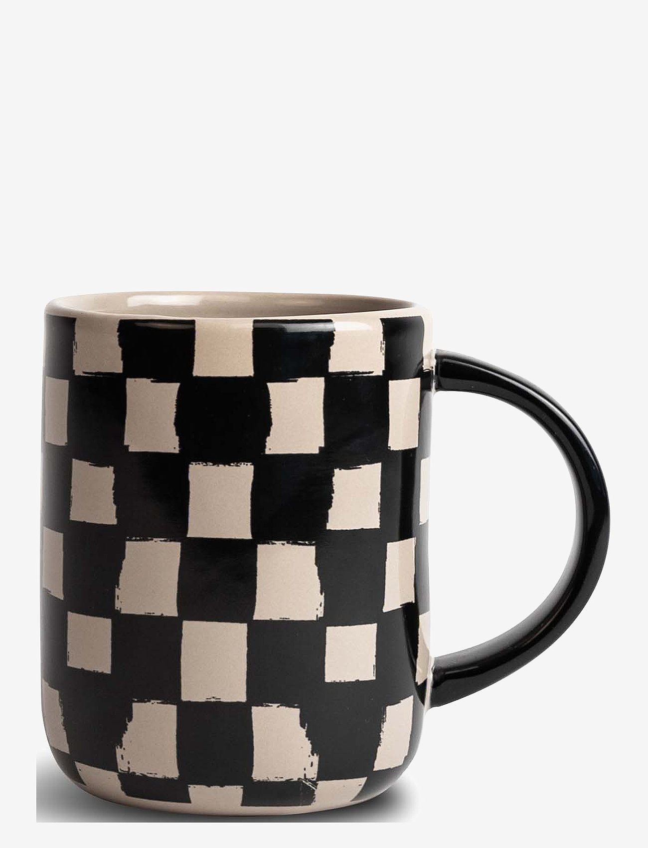 Byon - Mug Liz check Black/beige - kohvitassid - svart/beige - 1