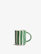 Mug Liz stripe  Green/white - GRÖN/VIT
