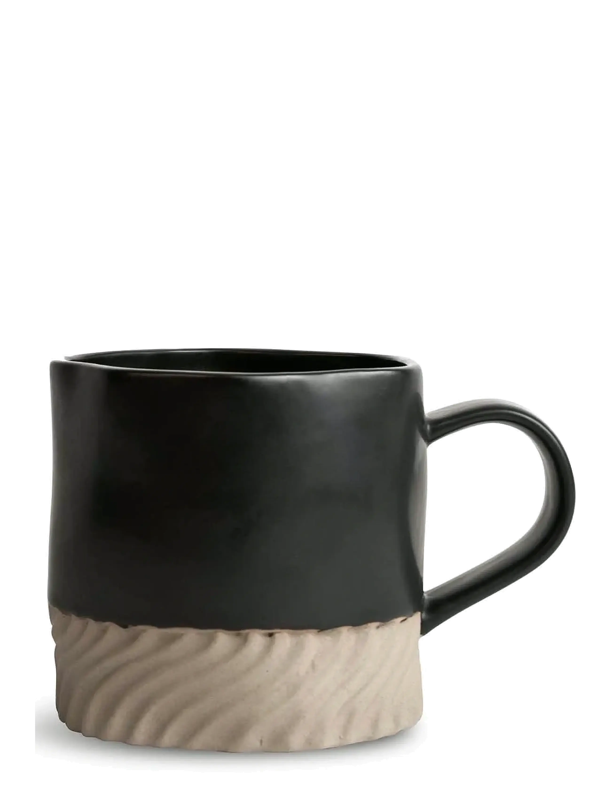Byon - Mug Swirl - svart/beige - 0