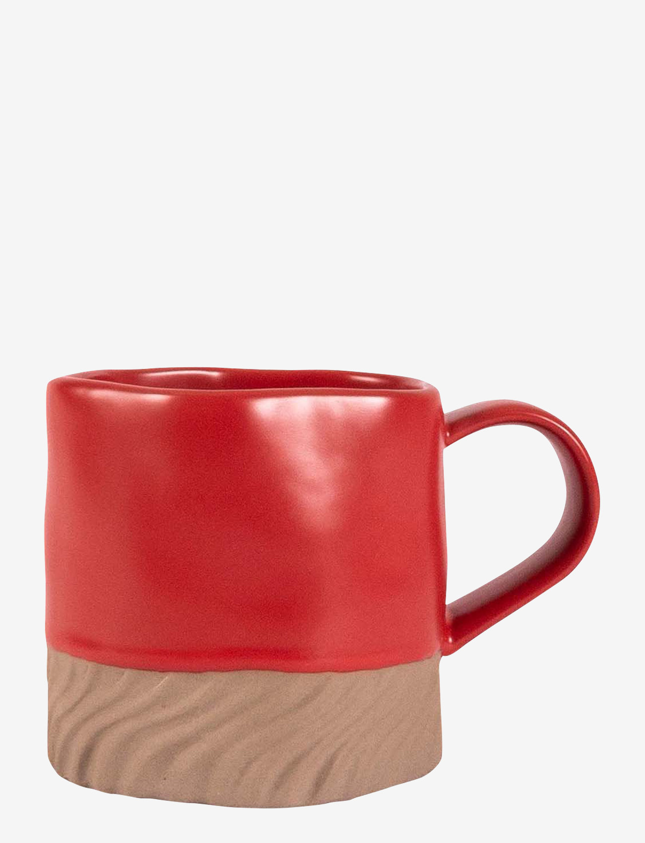 Byon - Mug Swirl - rÖd/beige - 0