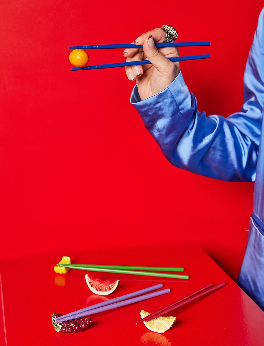 Byon - Chopstick set Yaki 4/set - madalaimad hinnad - blÅ/grÖn/lila/rÖd - 2