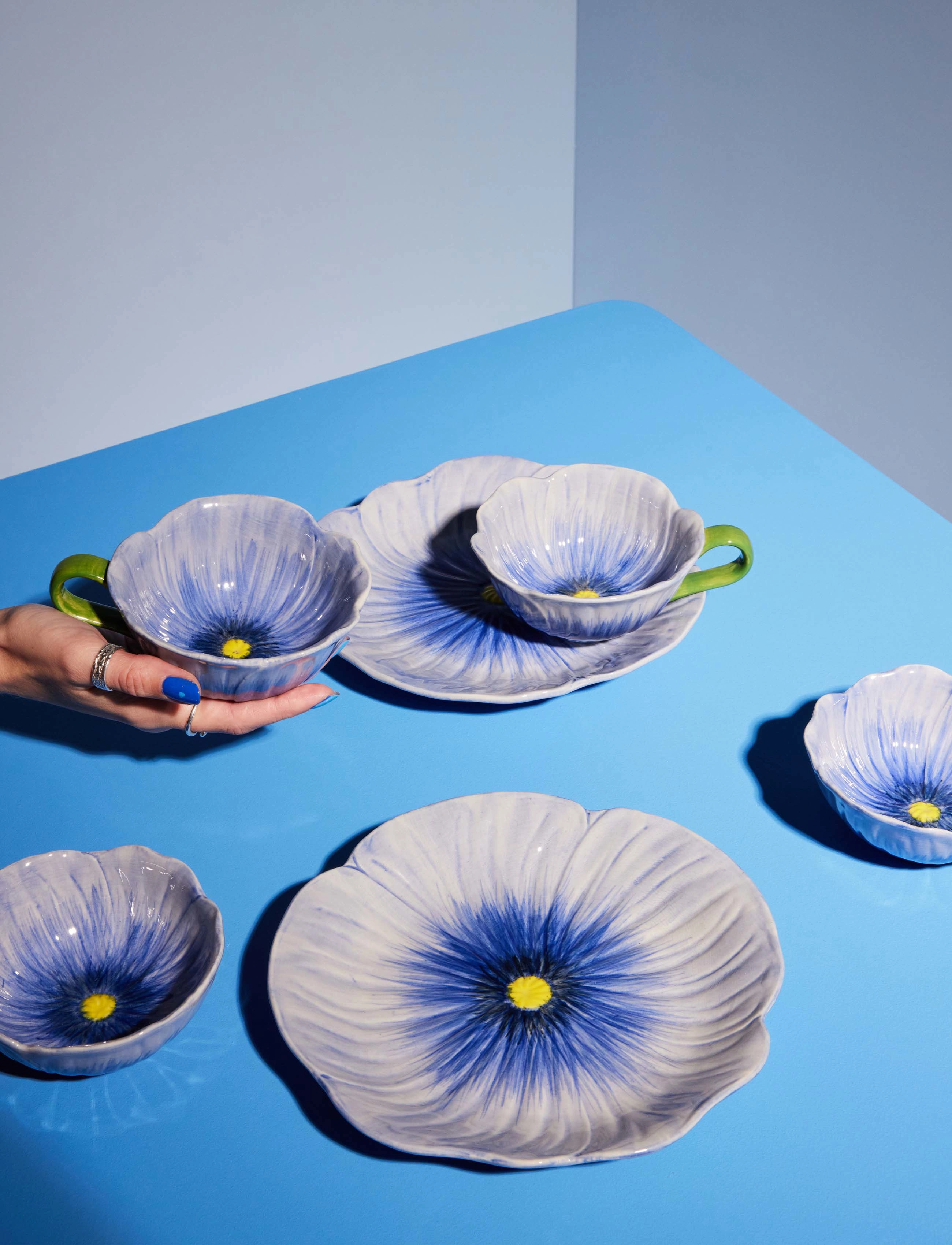 Byon Assiett Poppy, 21X20.5X3 cm, Decoration, Blau - Decorative Platters, Homeware