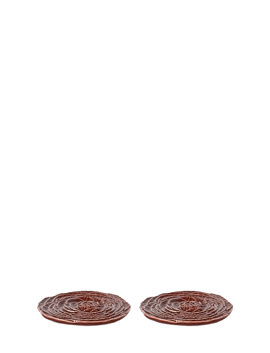 Byon - Coaster Veggie 2pcs/set - glasuntersetzer - bordeaux - 1