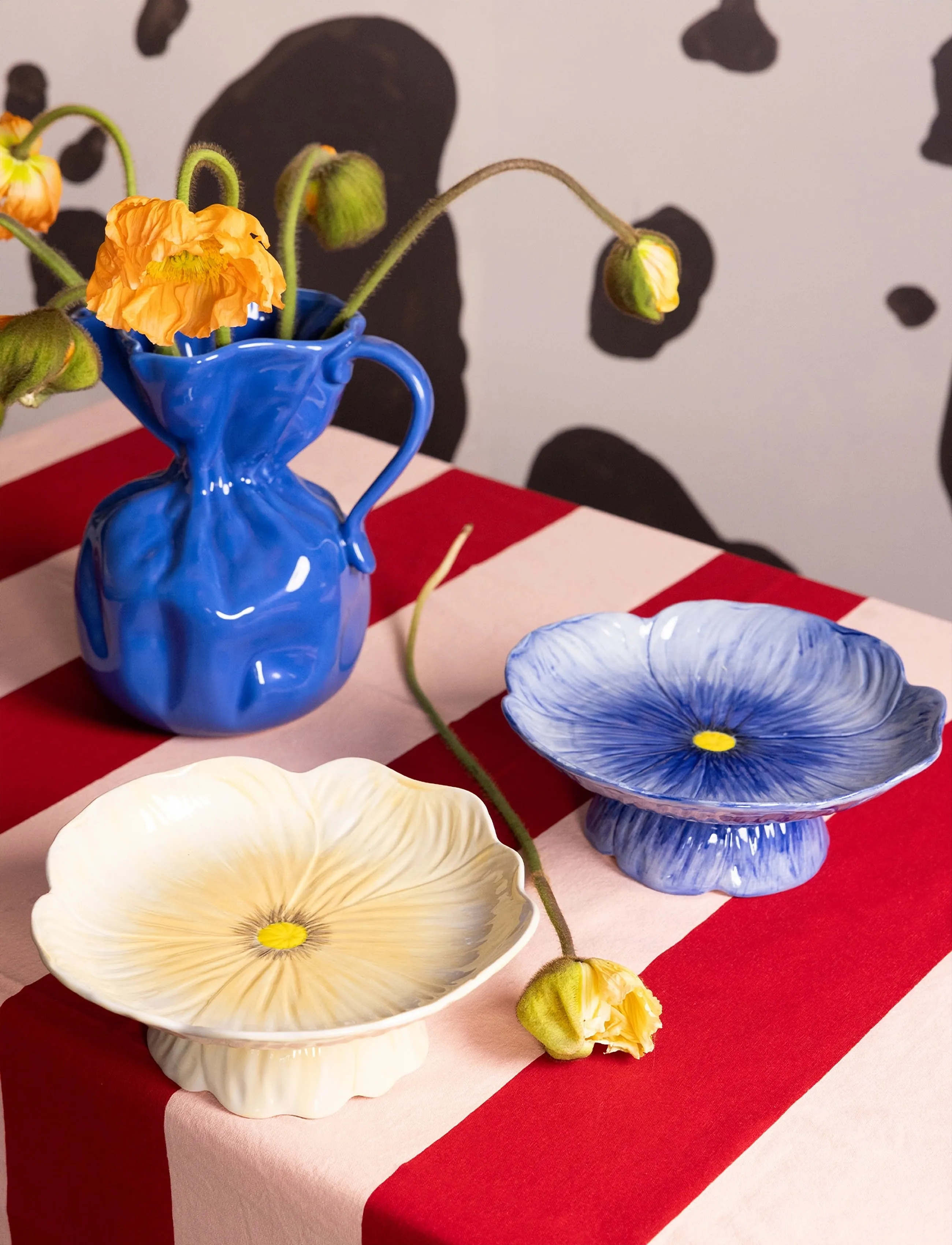 Byon - Poppy kagedåse - kagefade - blue - 4