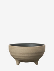 Three feet bowl Fumiko - BEIGE/BLACK