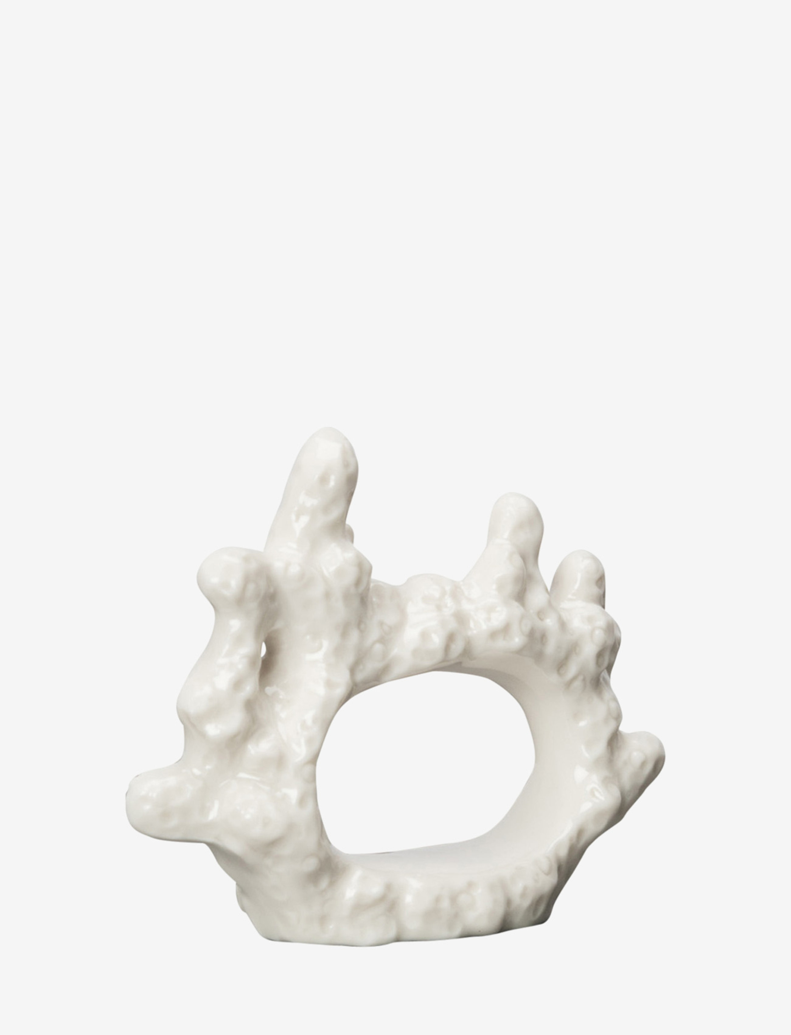 BYON Serviette Ring Coral Weiß - One Size - Unisex