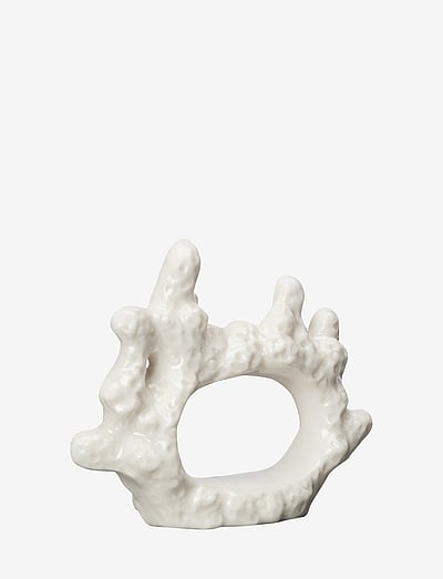 Byon Napkin ring Coral - Salvrätikute rõngad ja hoidikud - WHITE / white