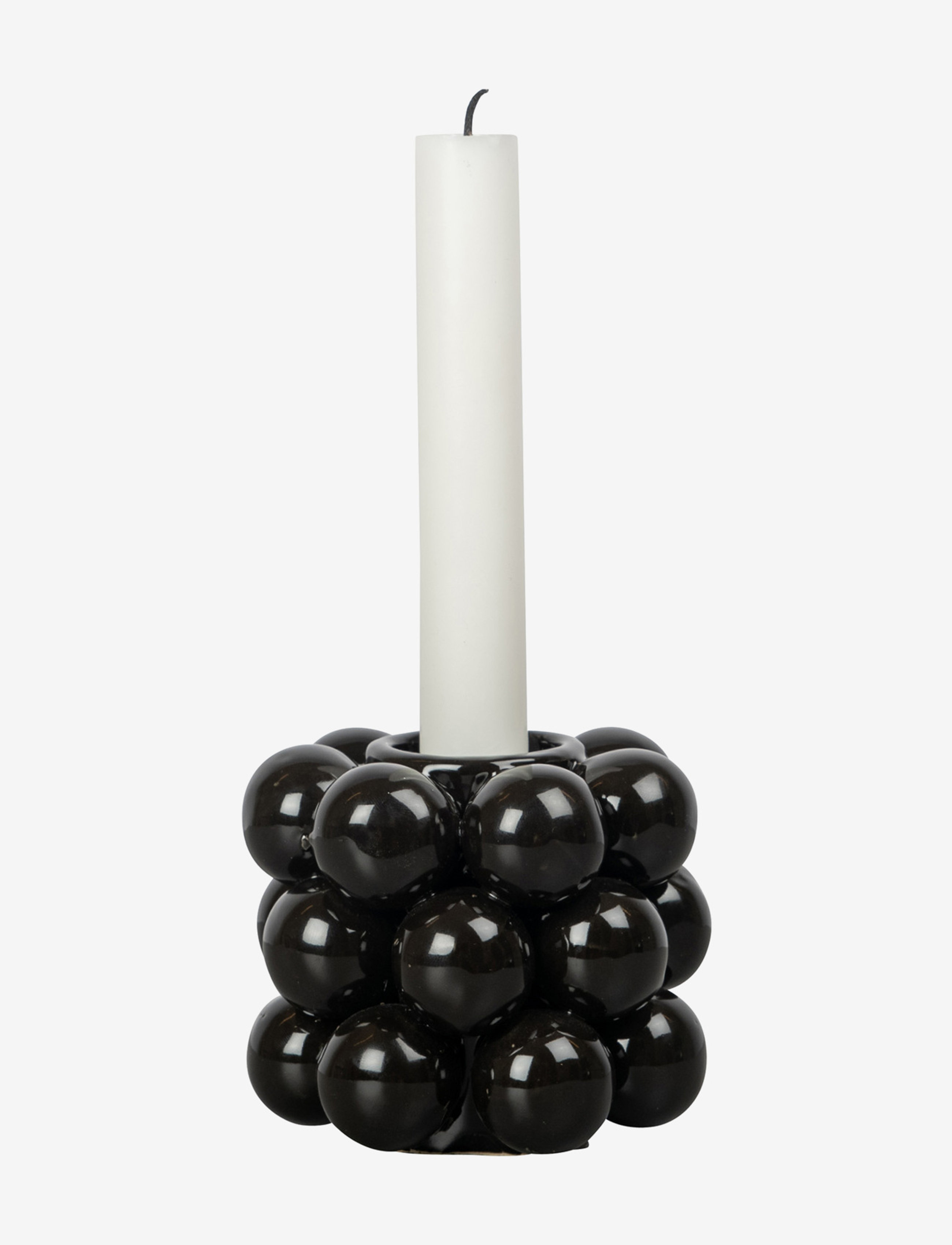 Byon Candle Holder Globe S, Lysestage & Fyrfadsstage, Sort, Str: H8CM