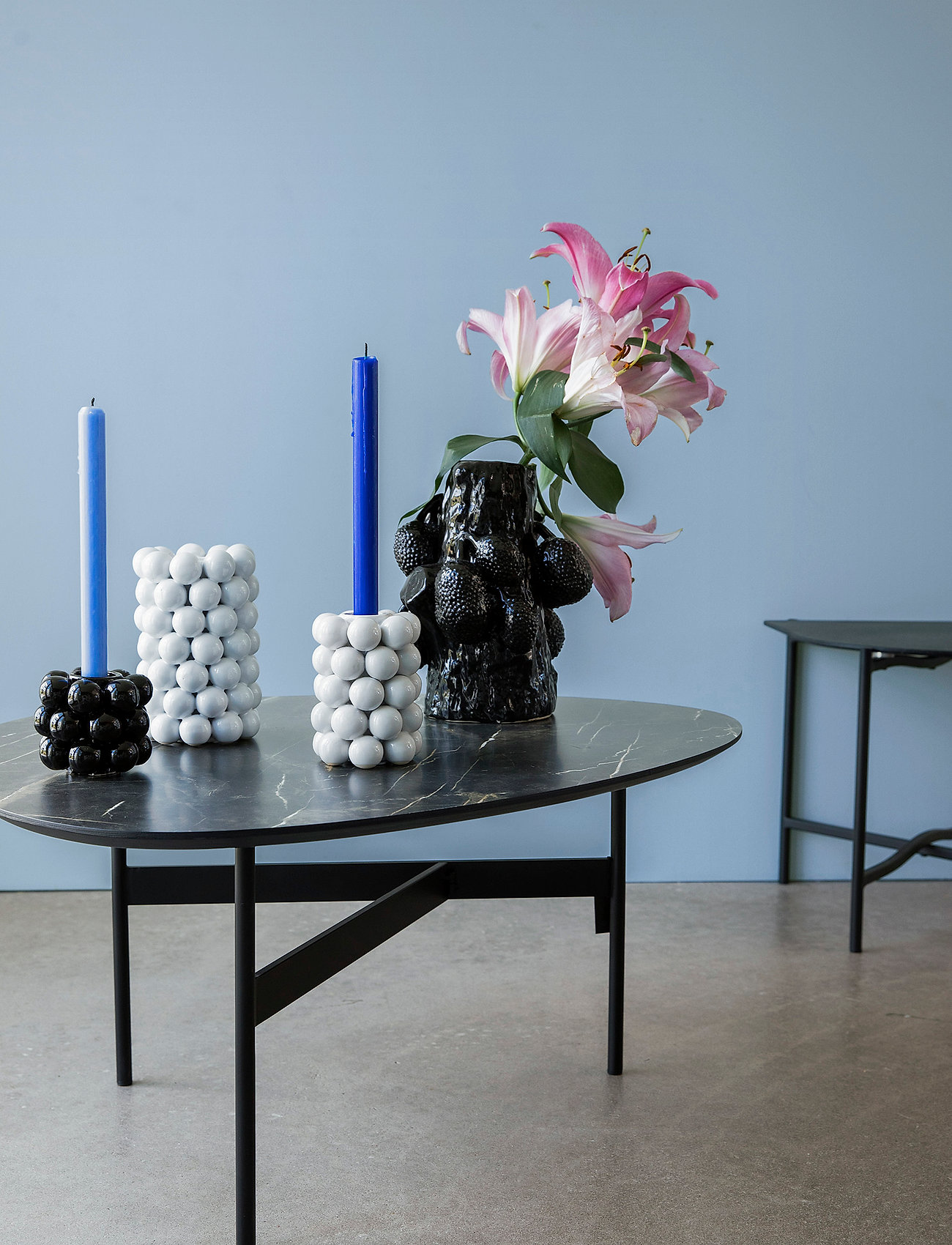 Byon Candle Holder Globe S, H8 cm, Decoration, Schwarz - Candlesticks & Tealight Holders, Homeware