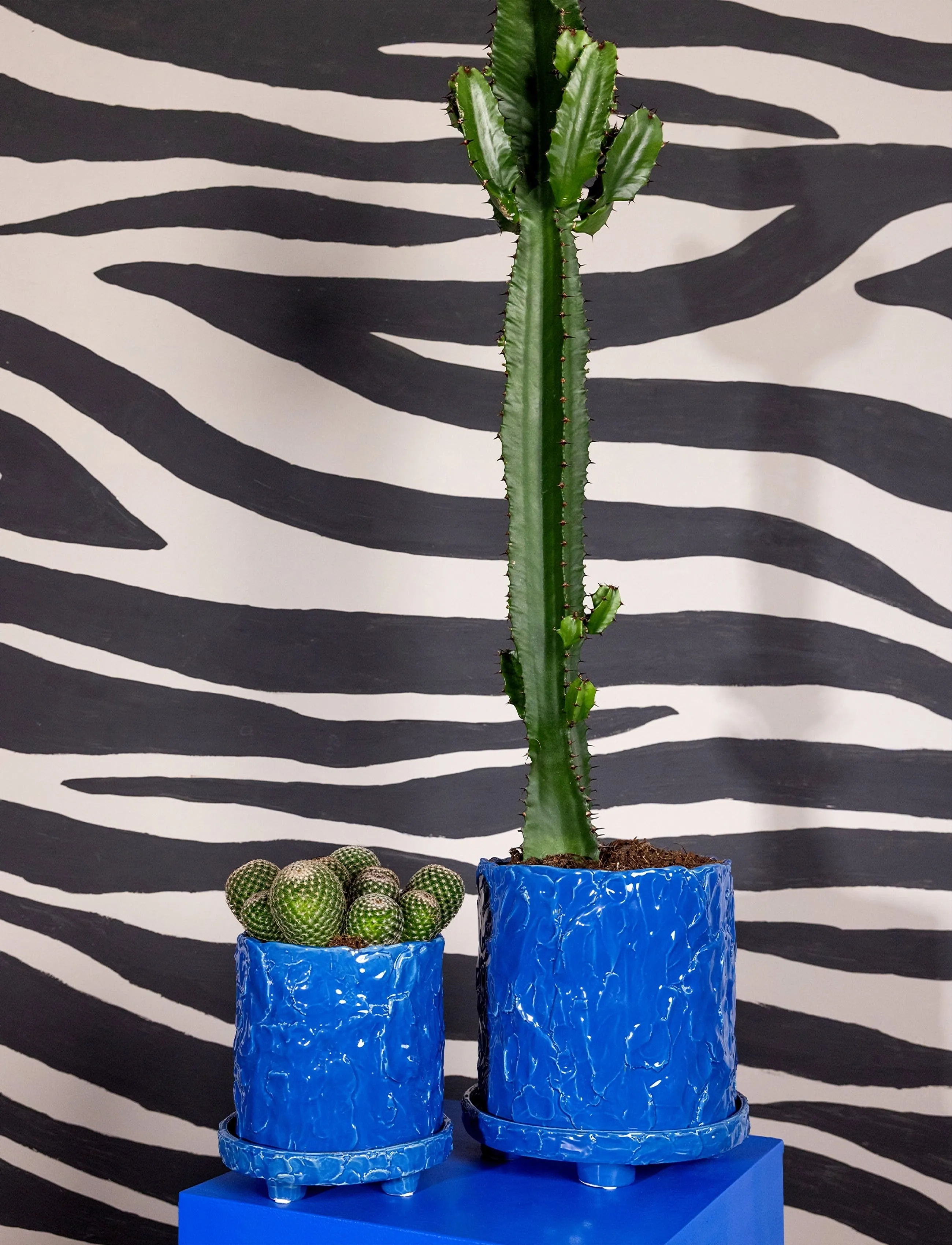 Byon Krukke Muddy L, Decoration, Blau - Flower Pots, Homeware