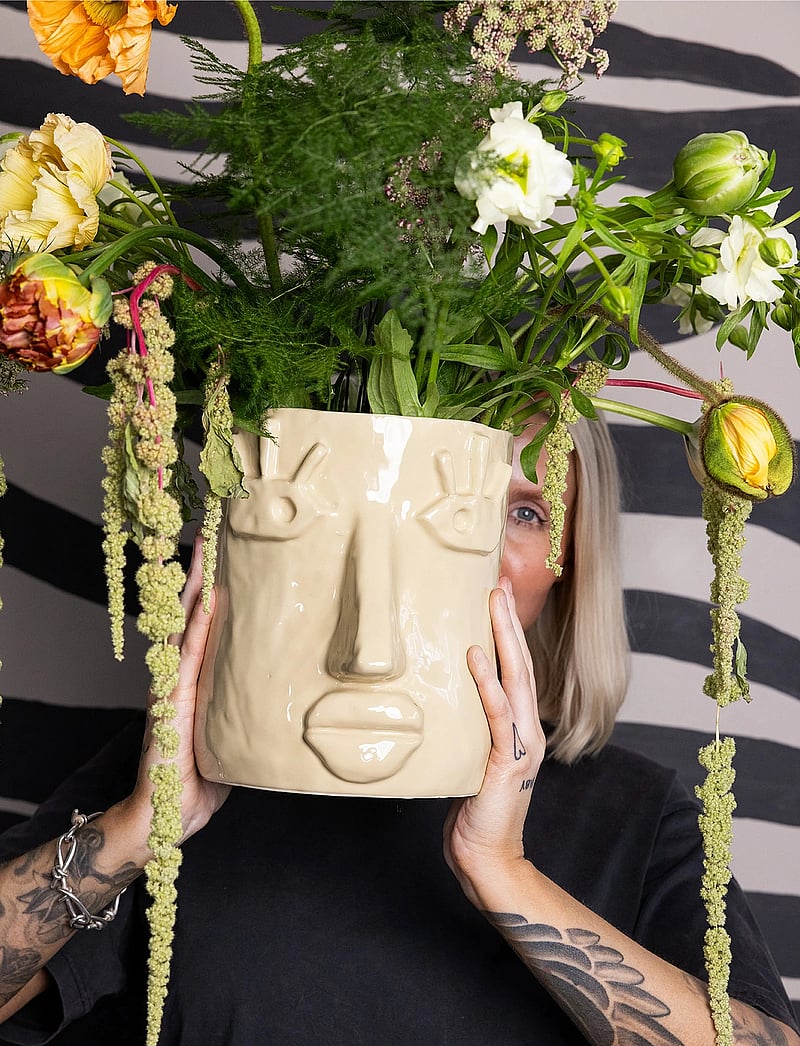 Byon - Pot Facy L - blumentöpfe - beige - 3