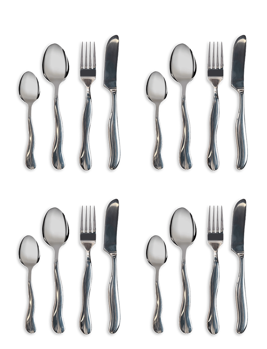 Byon - Cutlery Waverly 16 pcs/set - osta hinna alusel - silver - 1