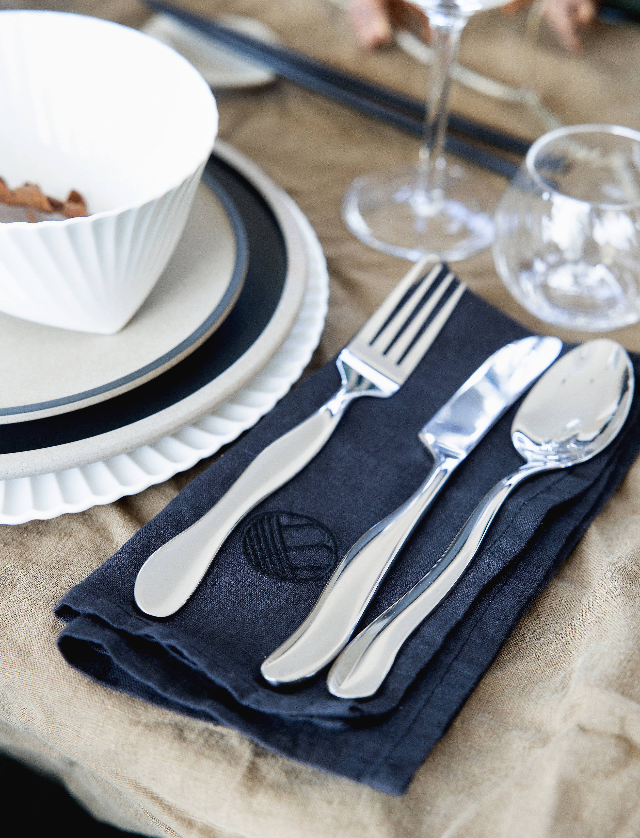 Byon Bestik Waverly, 16 Stk./Sæt, One Size, Cutlery, Silber - Cutlery Set, Homeware