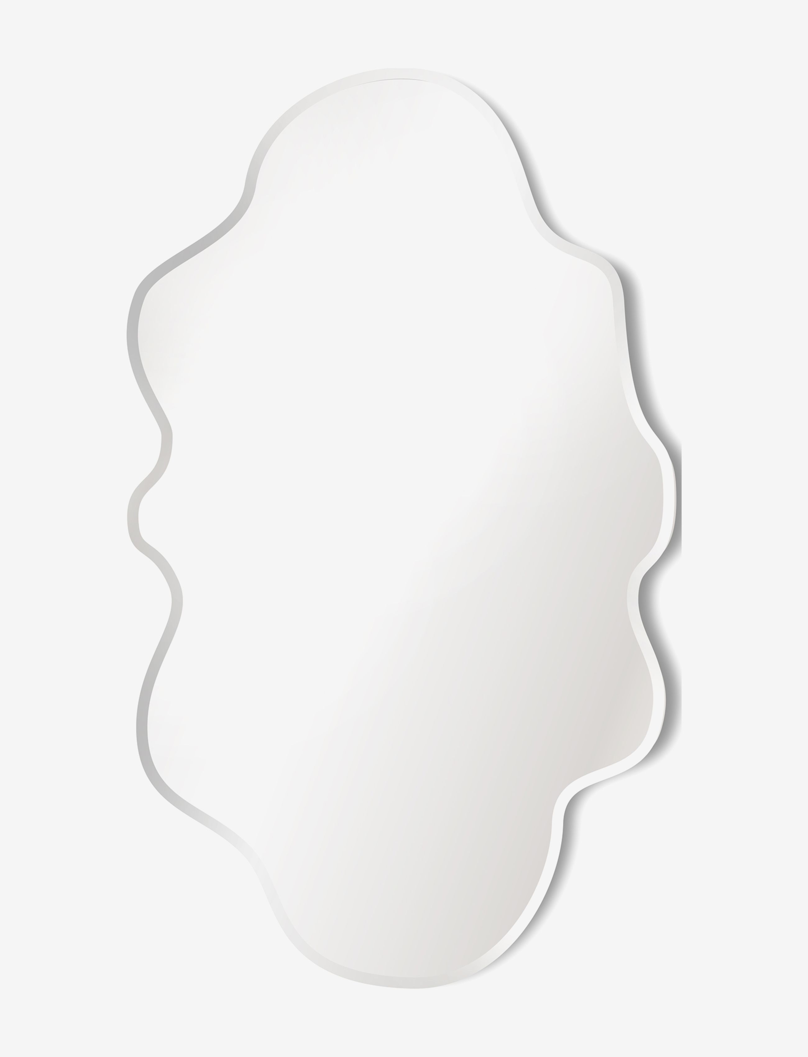 Byon Mirror Flow L, Vægspejl, Nude, Str: 115X70X0.5CM