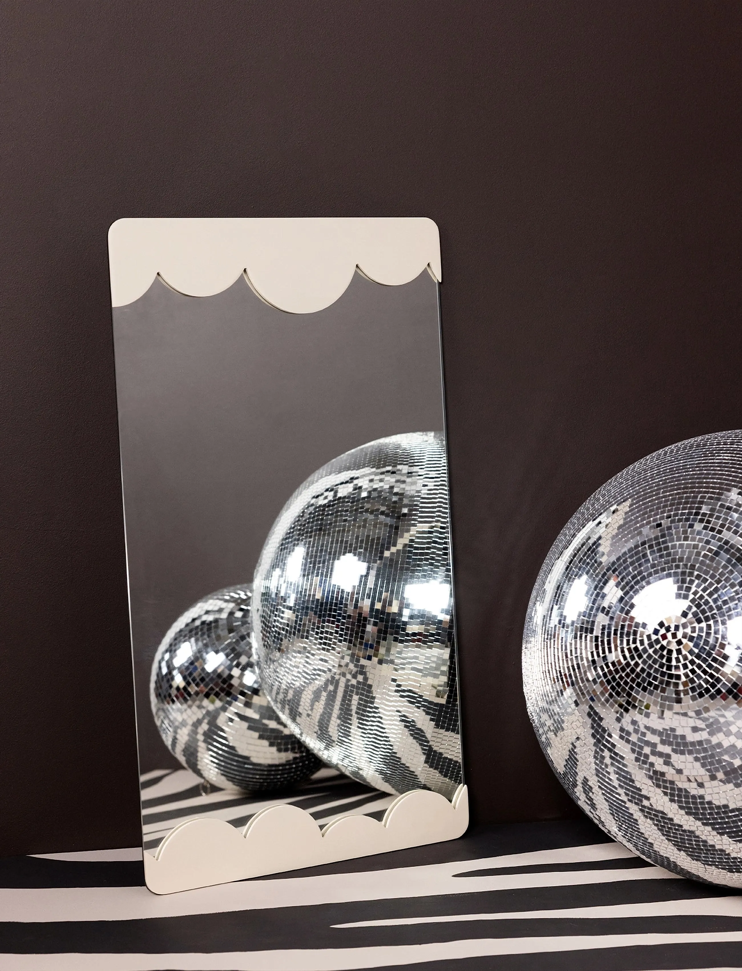 Byon Spejl Bubbly S, One Size, Mirrors, Weiß - Floor Homeware