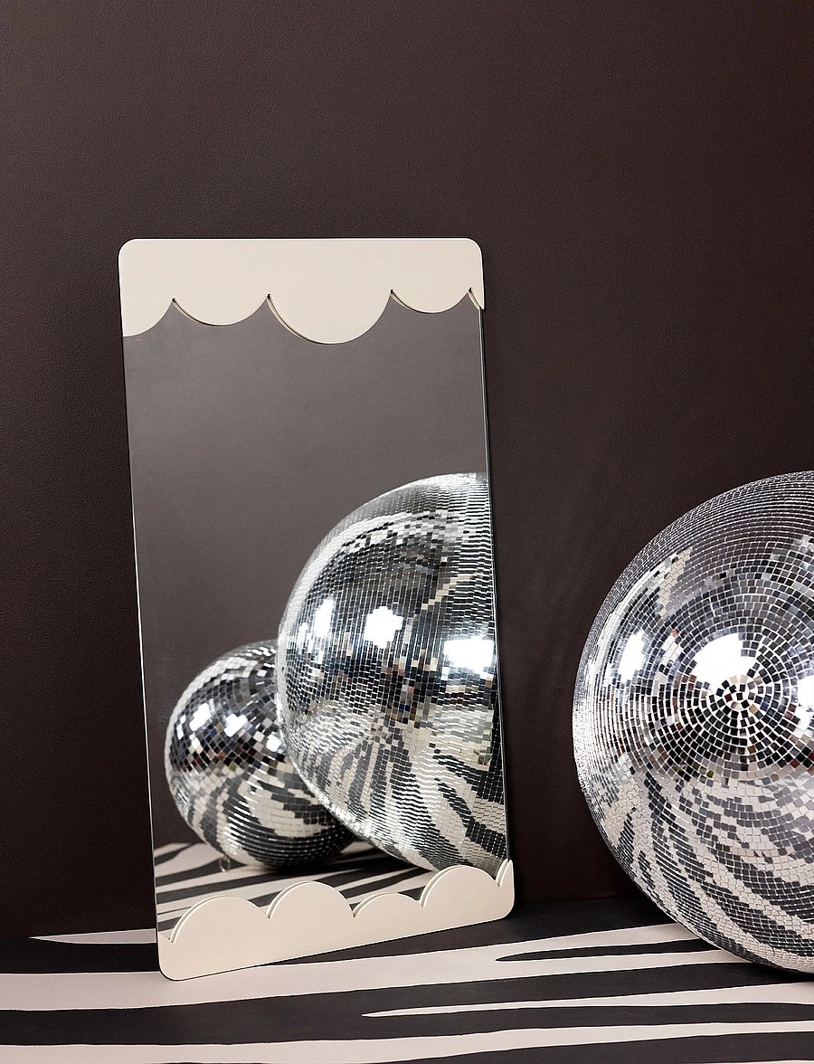 Byon - Mirror Bubbly S - standspiegel - beige - 0