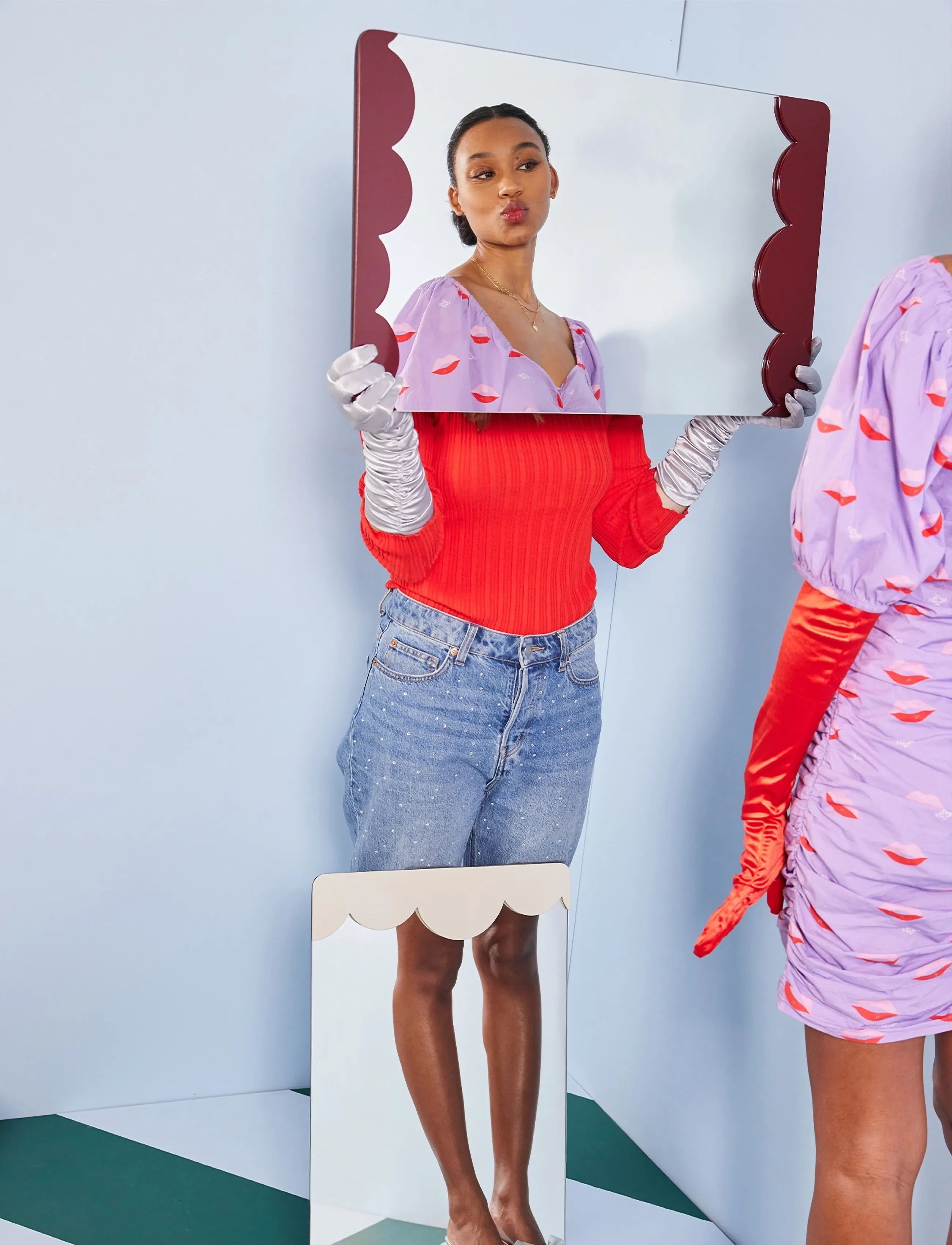 Byon Spejl Bubbly S, One Size, Mirrors, Weiß - Floor Homeware