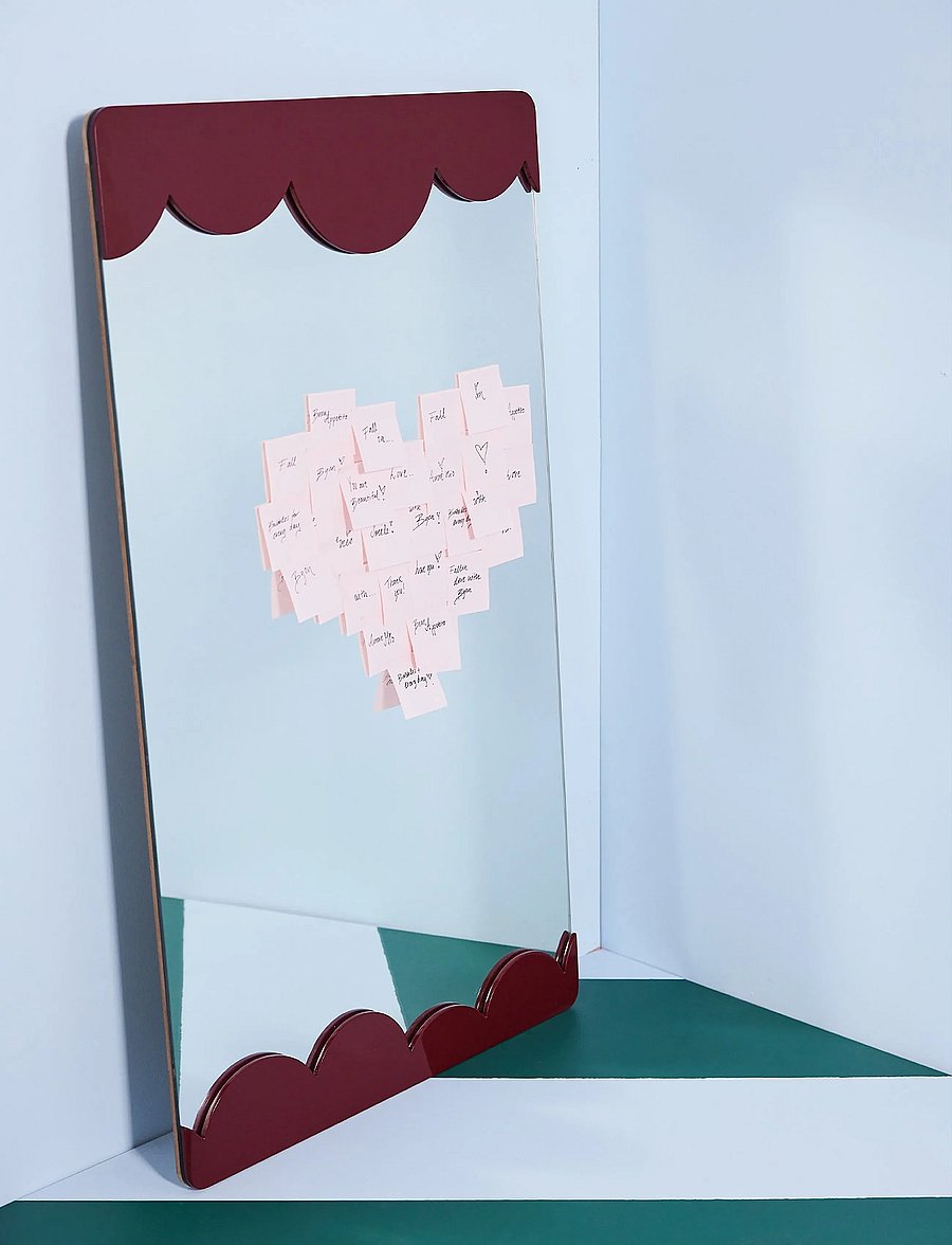 Byon - Mirror Bubbly L - standspiegel - bordeaux - 2