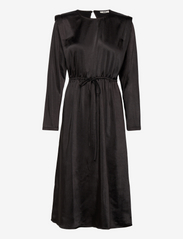 bzr - Satina Esma dress - midikjoler - black - 0