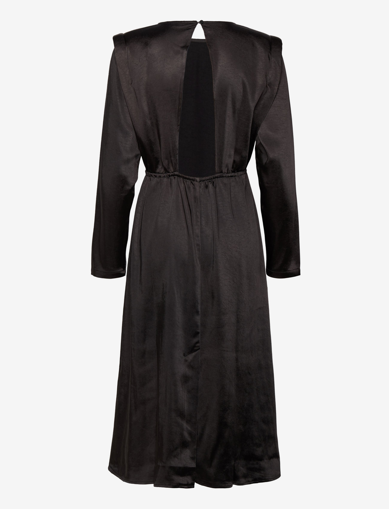 bzr - Satina Esma dress - midi kjoler - black - 1