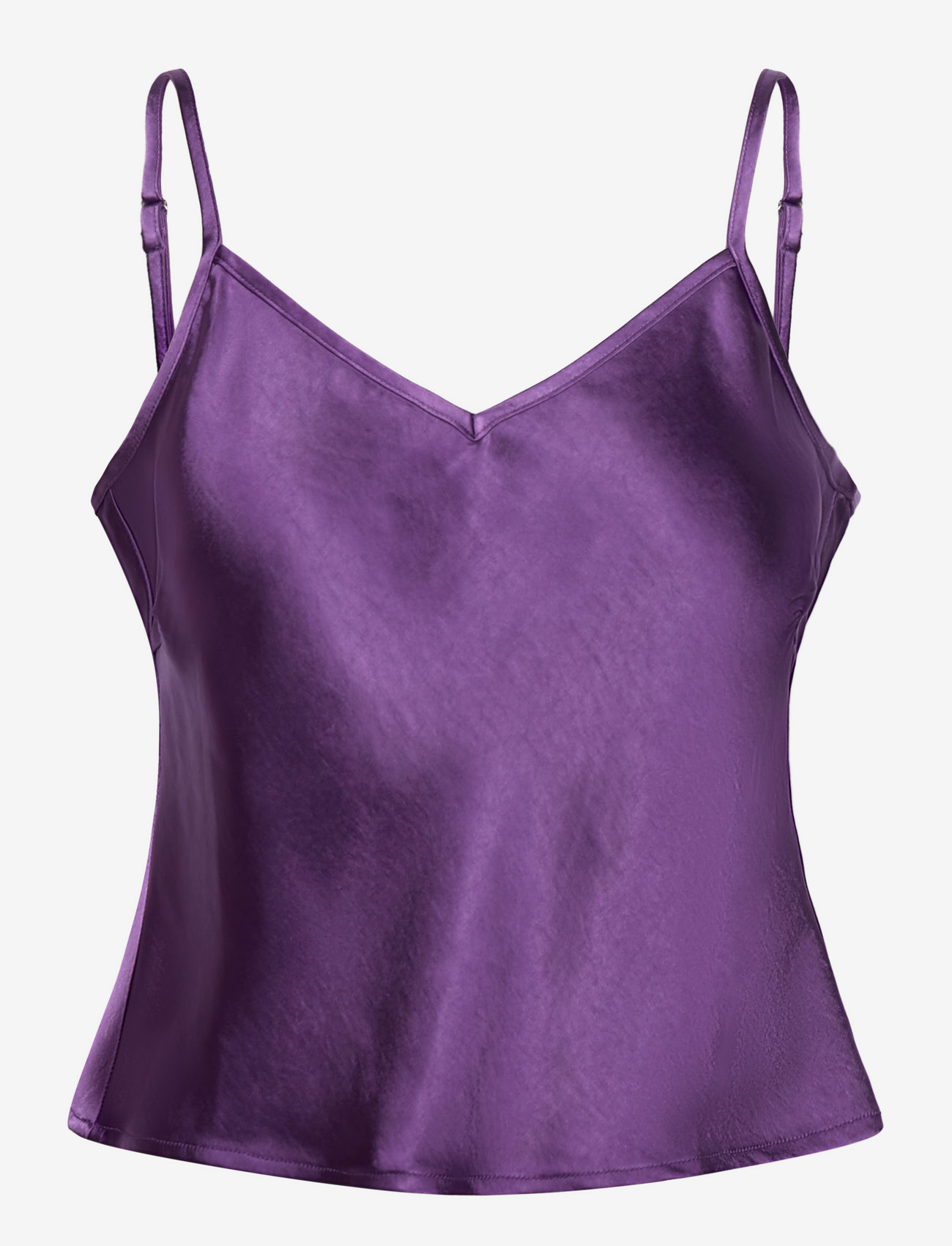 bzr - Satina Easy top - ermeløse bluser - royal purple - 0