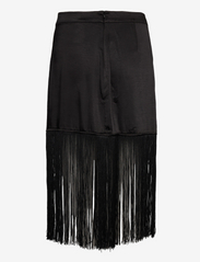 bzr - Satina Frilmo skirt - midi kjolar - black - 1