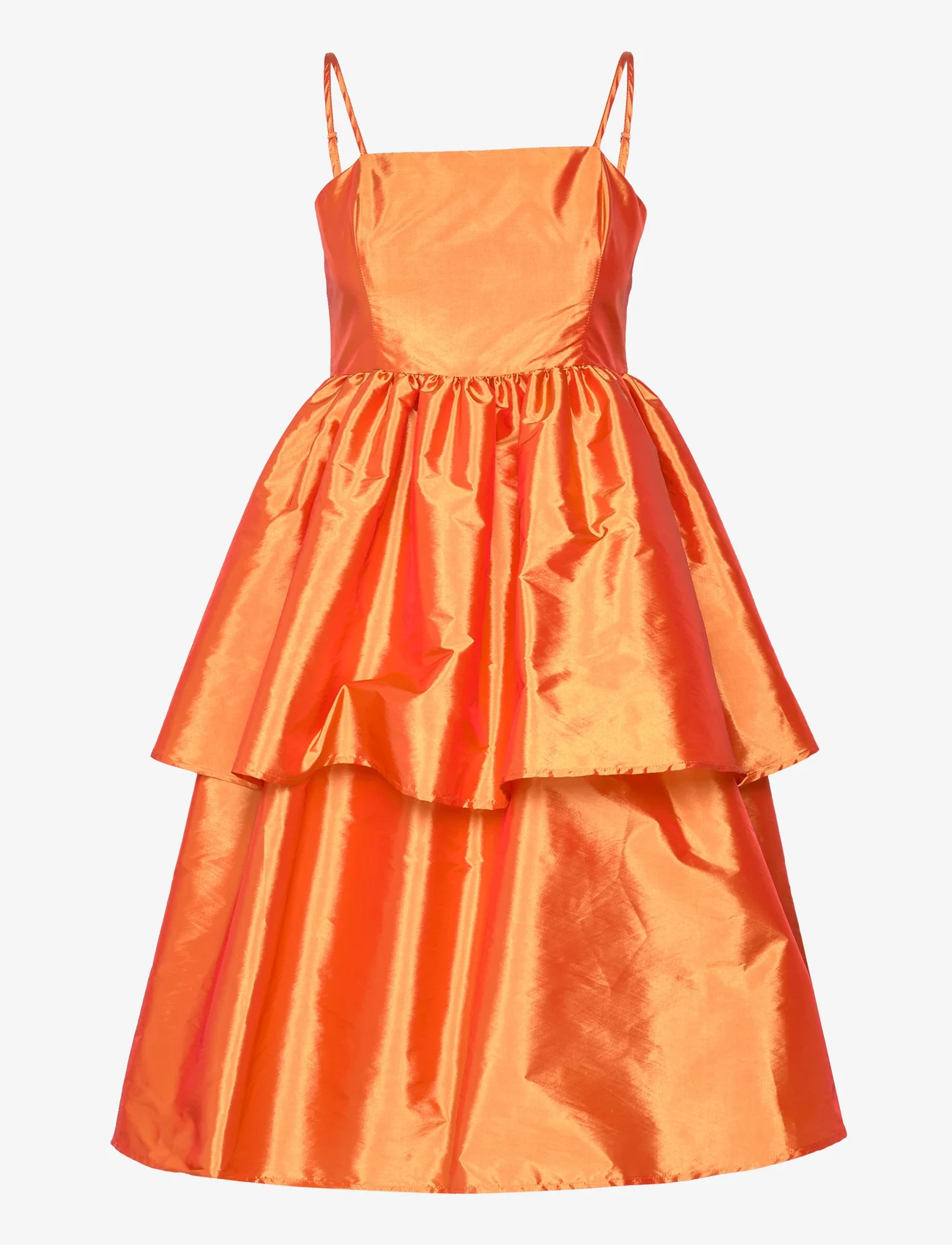 bzr - Tafetta Dream dress - festtøj til outletpriser - orange flame - 0