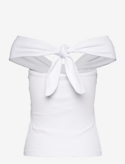 bzr - Fiona Crossover top - sleeveless tops - white - 1