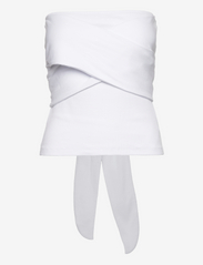 bzr - Fiona Crossover top - sleeveless tops - white - 2