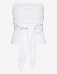bzr - Fiona Crossover top - sleeveless tops - white - 3