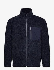 bzr - Ted Hug Sweat Jacket - mid layer jackets - dark navy - 0