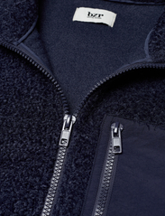 bzr - Ted Hug Sweat Jacket - mid layer jackets - dark navy - 2