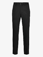 bzr - Twill Comfy Pants - dressbukser - black - 0