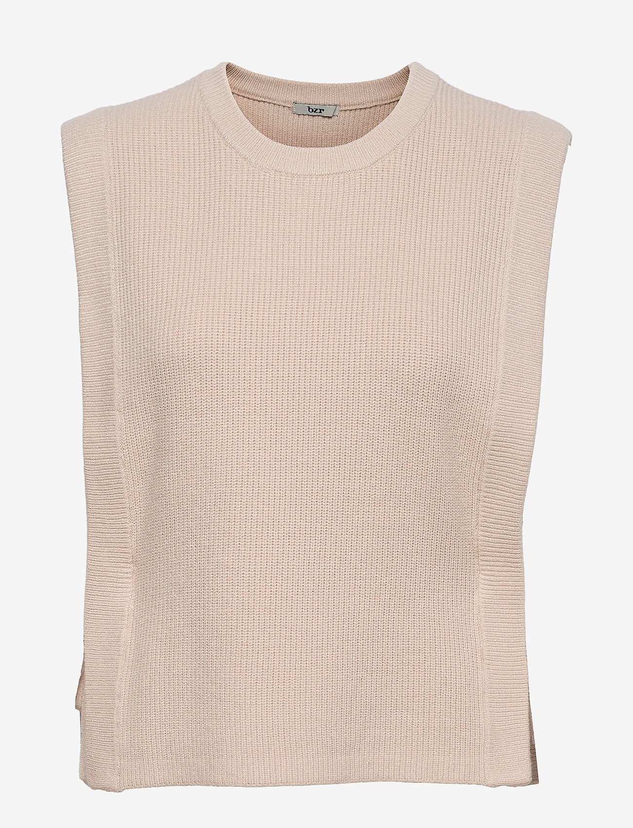 bzr - Simona Zanea Vest - knitted vests - champagne - 0