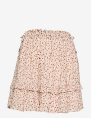 bzr - Doral Coral skirt - korte nederdele - cream print - 0
