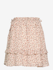 bzr - Doral Coral skirt - korte nederdele - cream print - 1