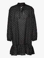 Nash Lightning dress - BLACK AOP