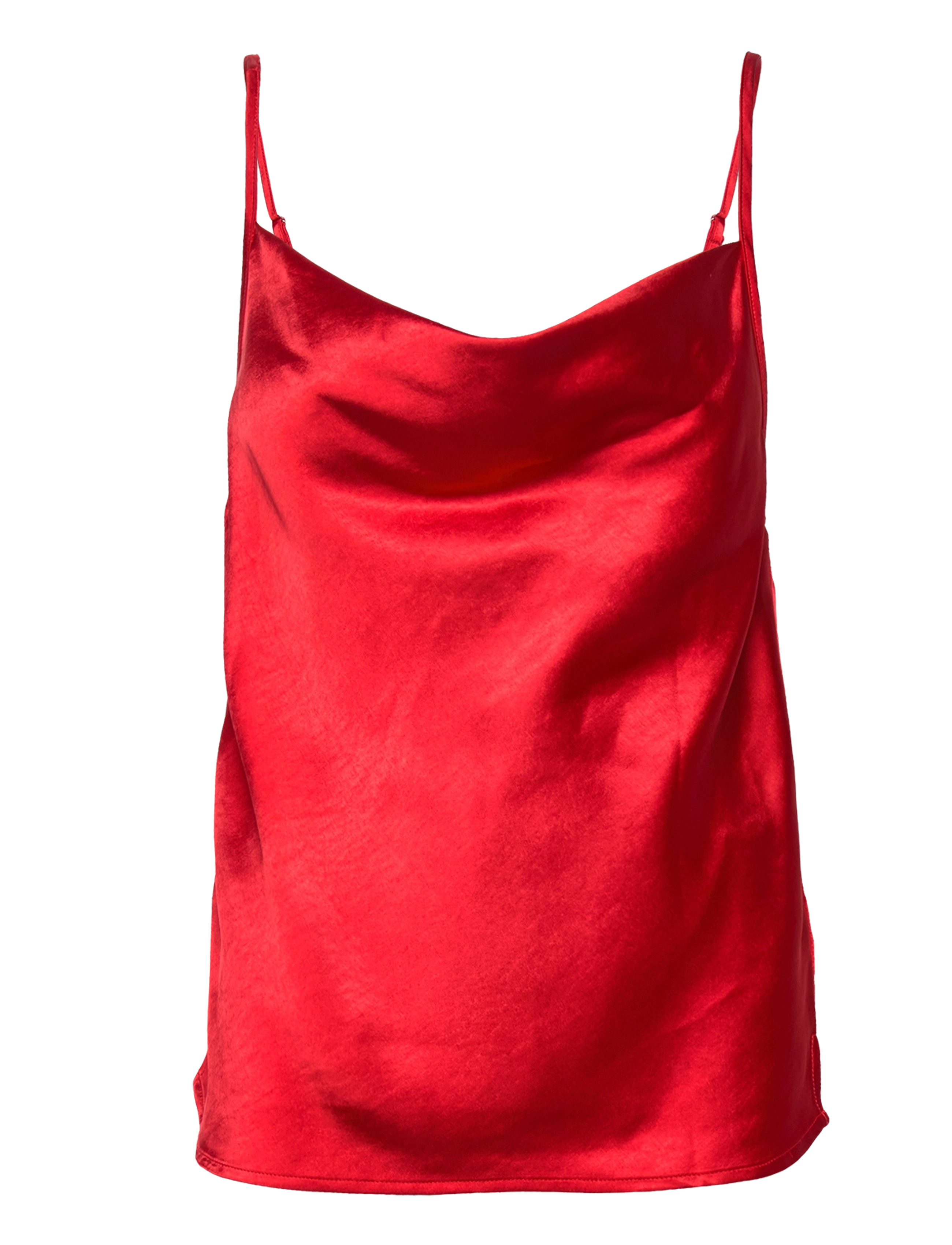 bzr - Satina Lumen top - fiery red - 0