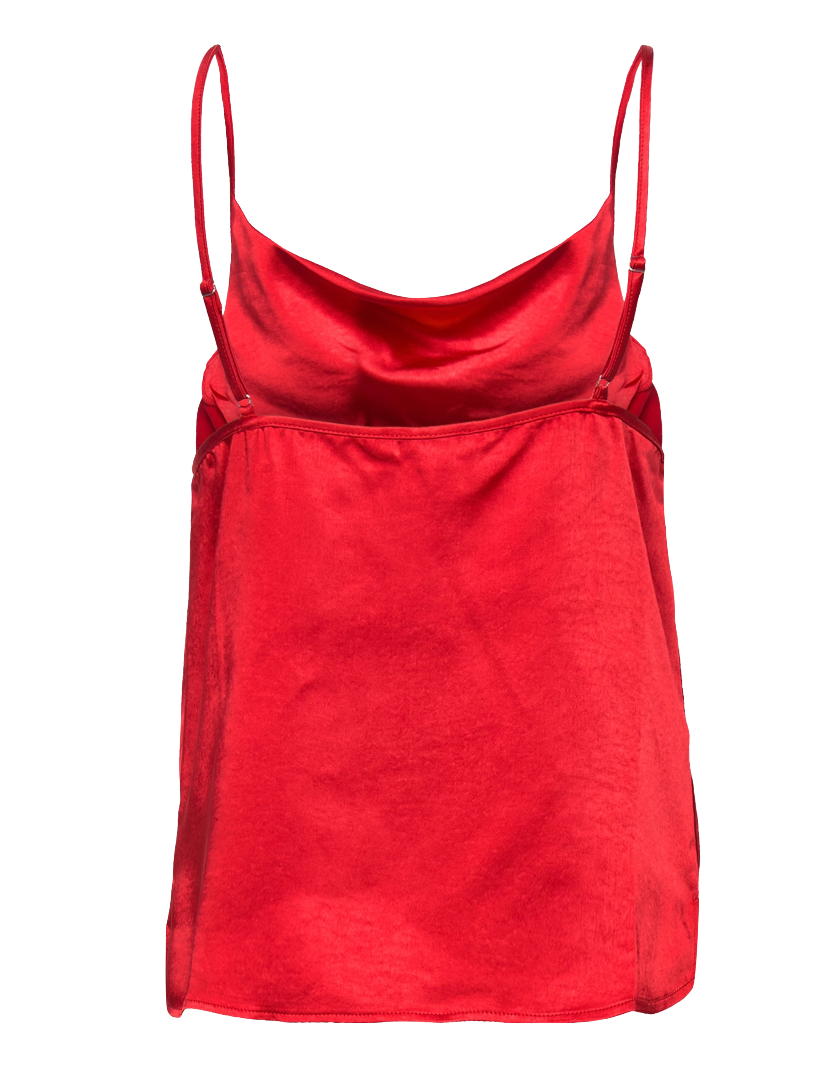 bzr - Satina Lumen top - fiery red - 1