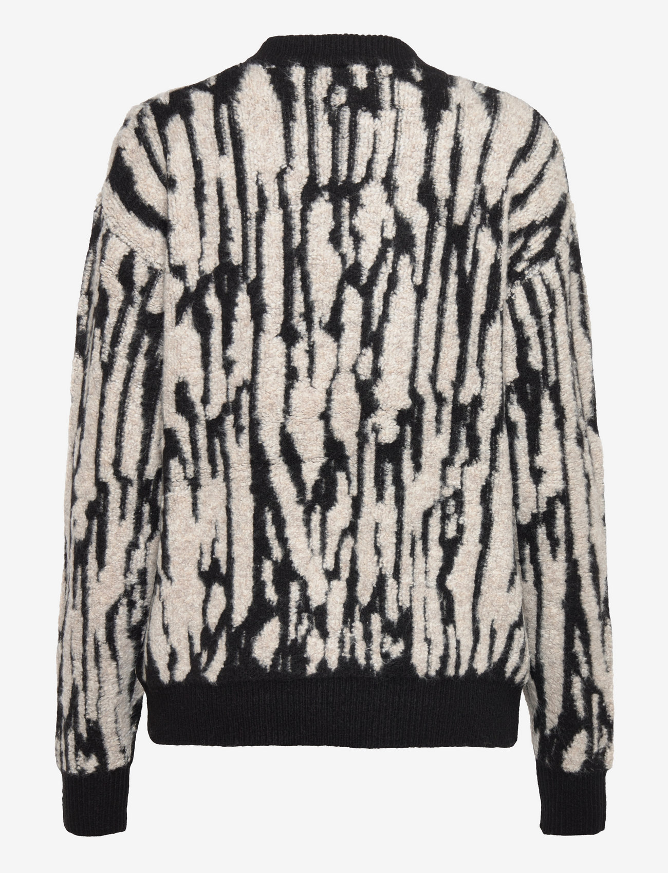 bzr - Jac Pattern knit top - black - 3