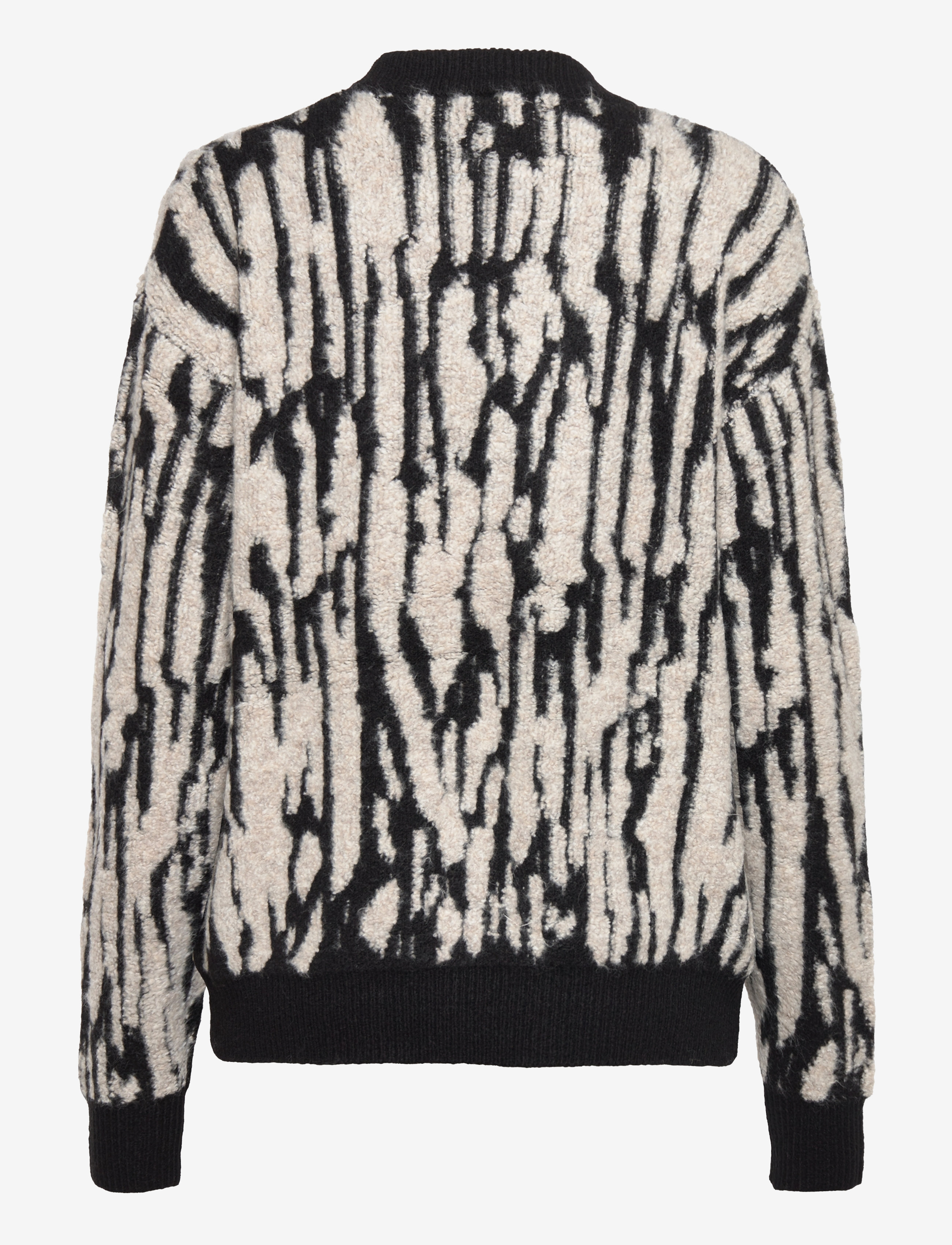 bzr - Jac Pattern knit top - black - 3