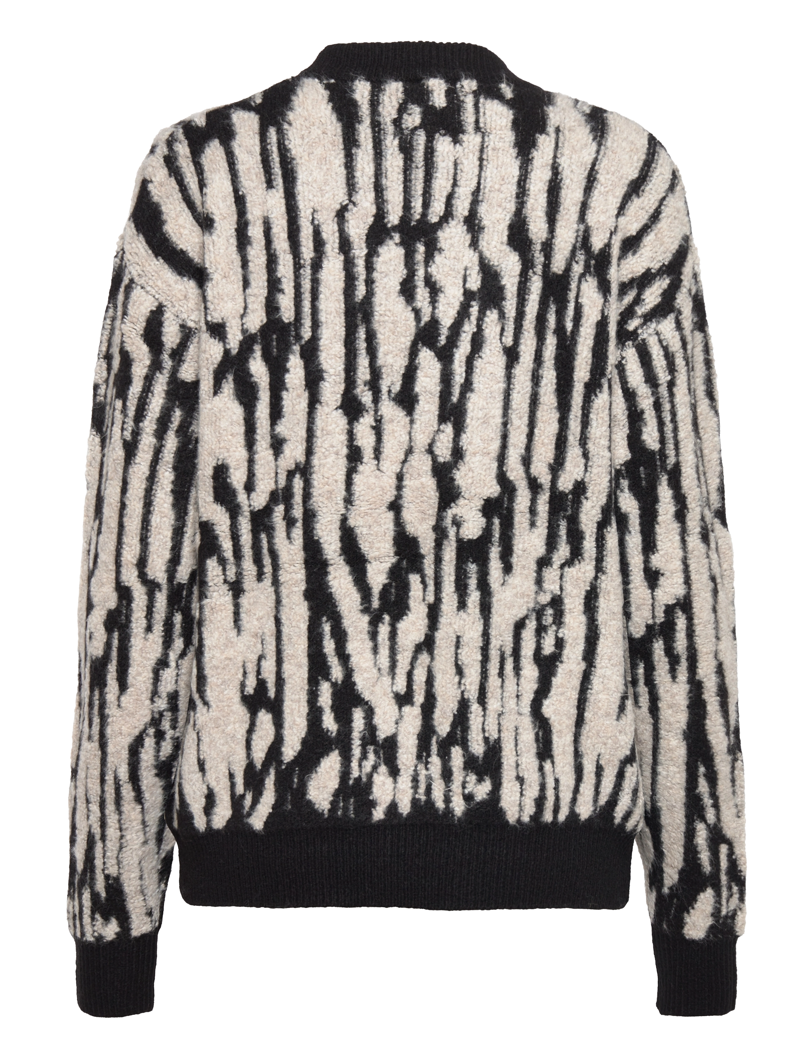 bzr - Jac Pattern knit top - black - 2