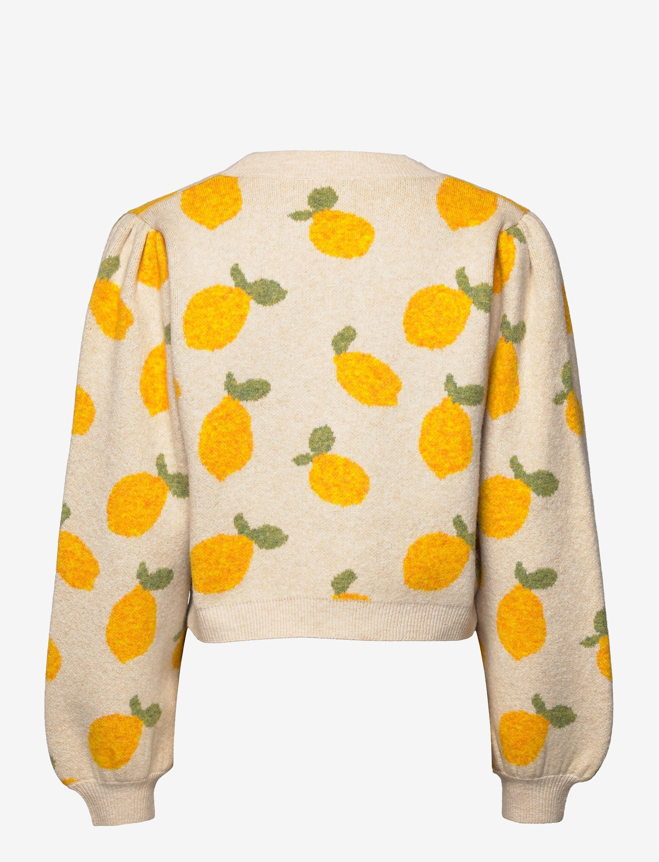 bzr - Soft lemon knit cardigan - snow white - 3